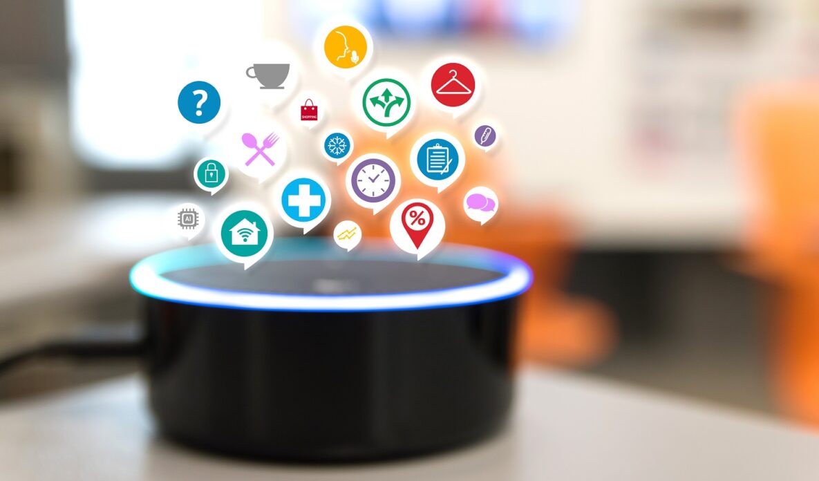 An Amazon Alexa.