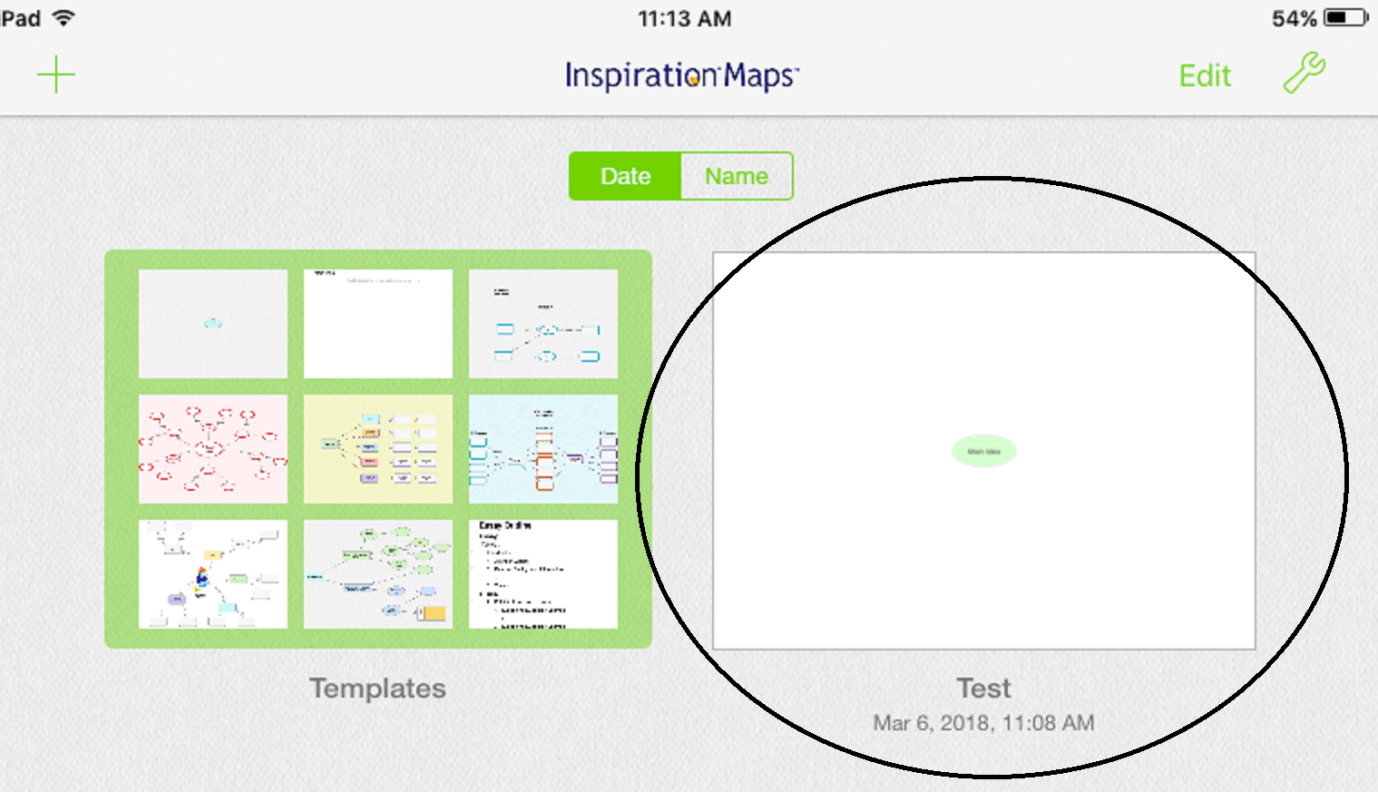 Screenshot of Inspiration Maps