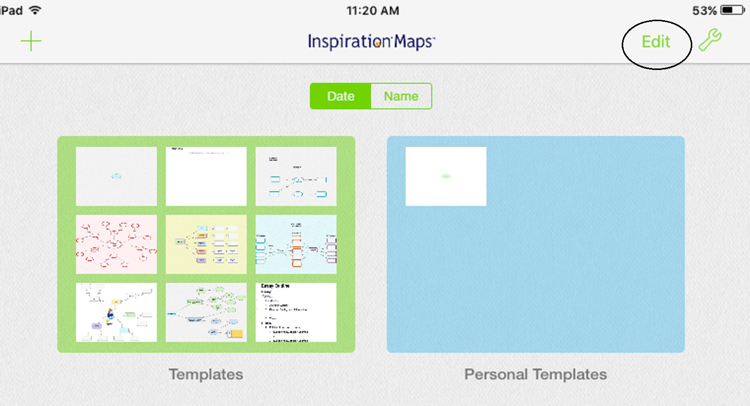 Screenshot of Inspiration Maps