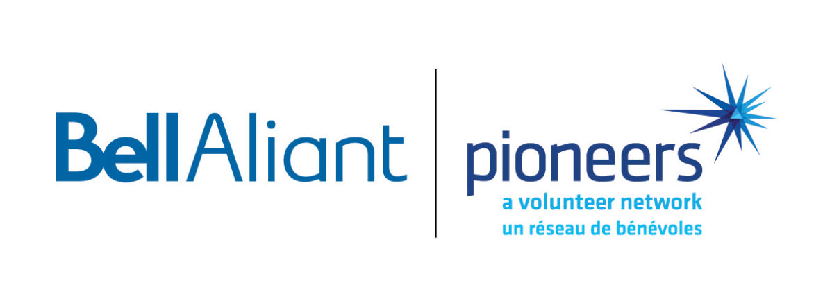 The Bell Alliant and Pioneers logos.