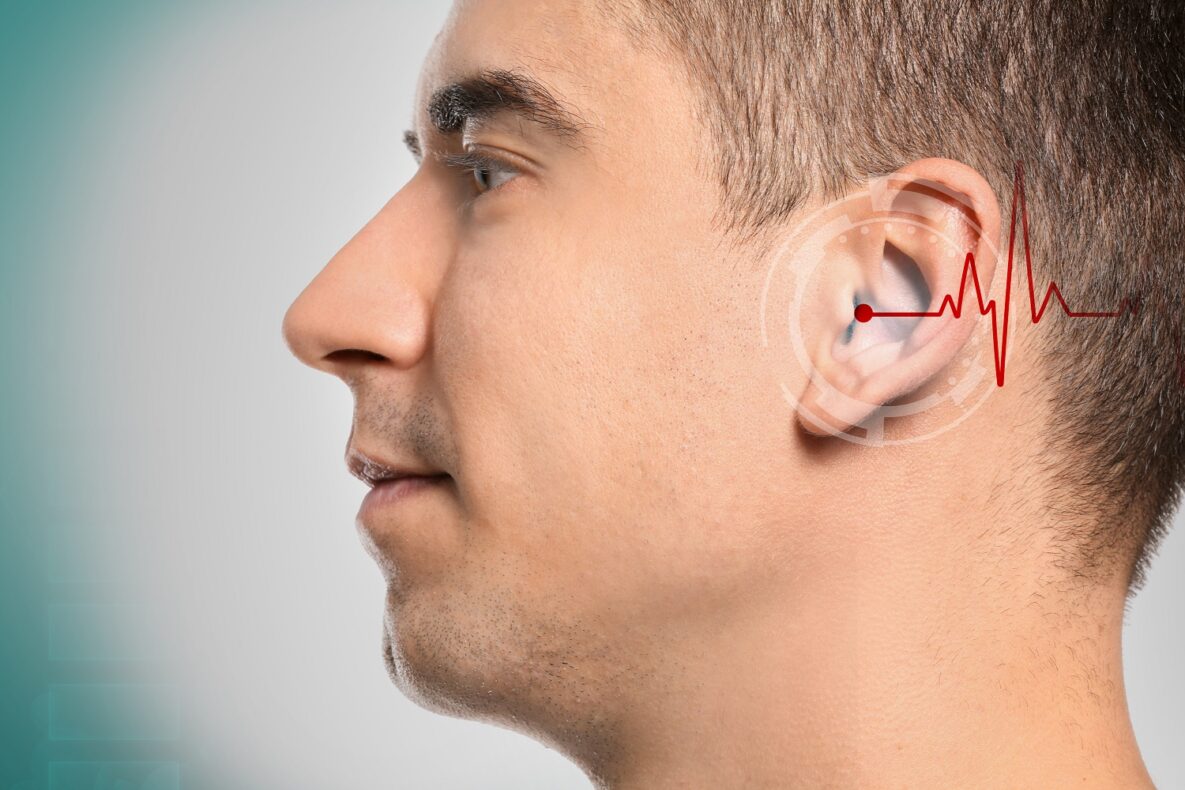 A man with hearing loss.