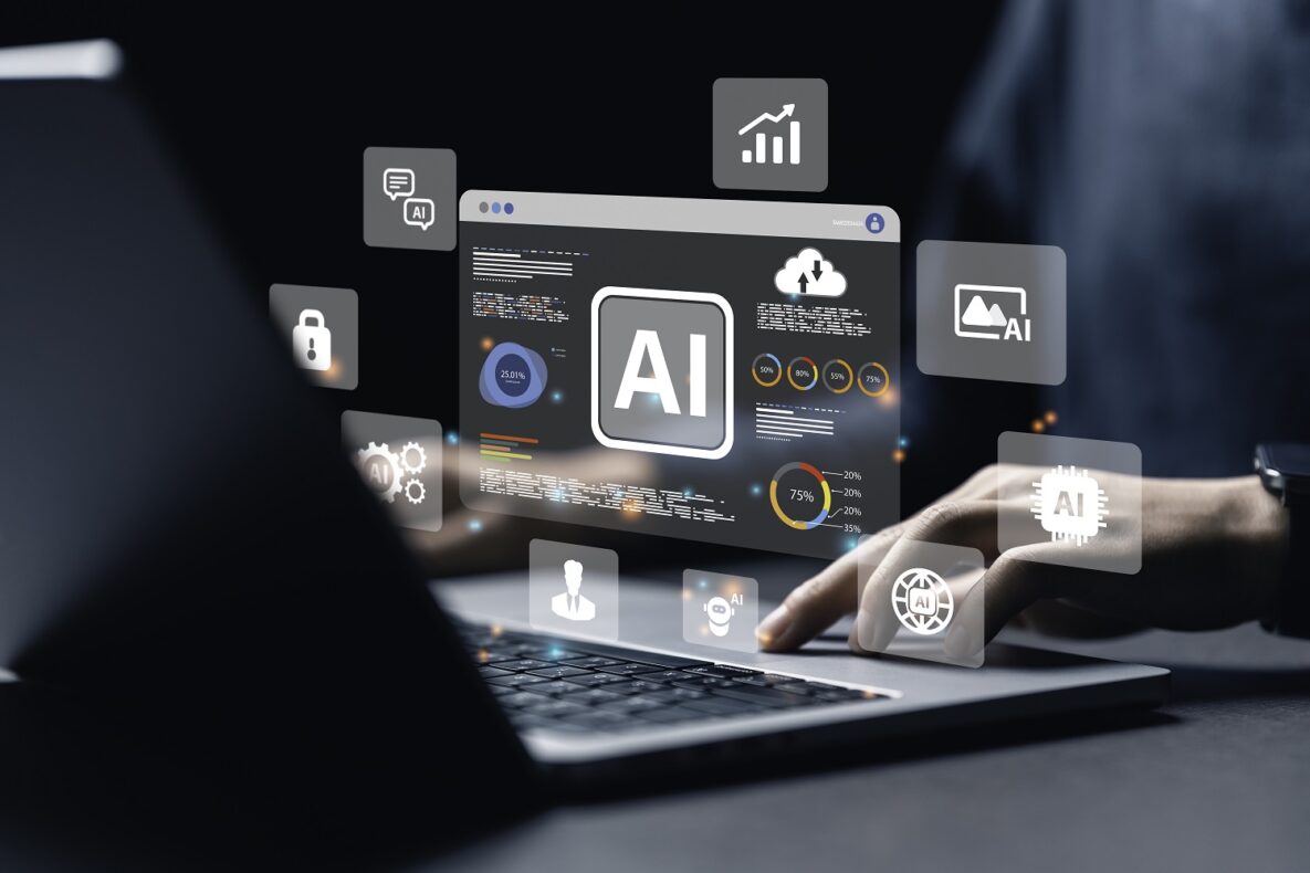 A data analyst using AI for data analysis.